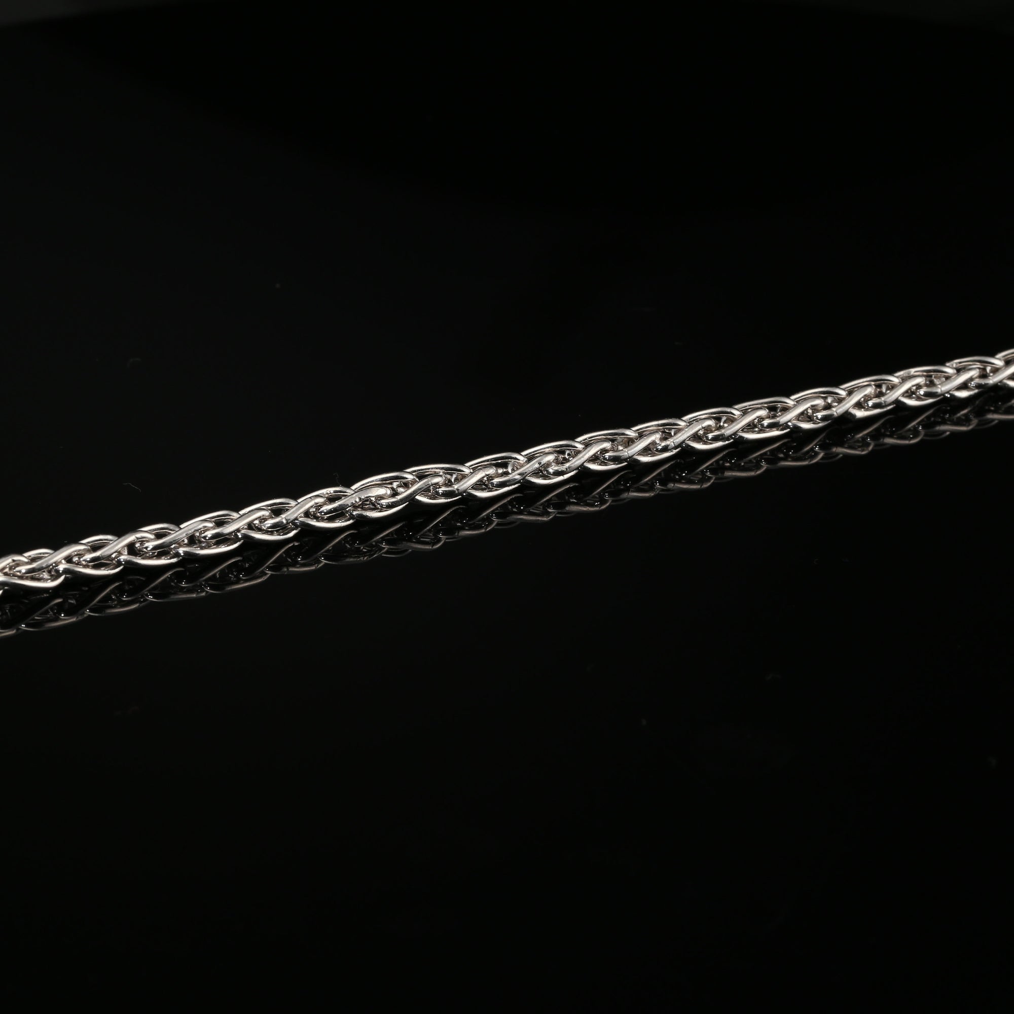 Byzantine Chain Thin Bracelet, 8.5&amp;quot;, Unisex in Sterling Silver