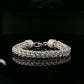 Sterling Silver Byzantine Thick Chain Bracelet with S-Hook Clasp, 8.25&quot;, Unisex