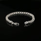 Sterling Silver Byzantine Chain Flat Bracelet with Hook Clasp, 8.5&quot;, Unisex