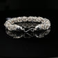 Byzantine Chain Bracelet with S-Hook Clasp in Sterling Silver, 8.75" Unisex