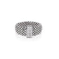 Italian Station Ring in Sterling Silver, Fine Handmade Jewelry, Unisex