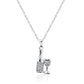 New Celebration Necklace, Wine and Glass, Champagne Party in Sterling Silver, Three Colors