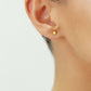 14k Yellow Gold Classic Ball Stud, Single Earring, Pushback (Unisex)