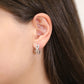 Sterling Silver Infinity Huggie Hoop Earrings