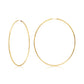 14K Yellow Gold Endless 2.5 Inch Endless Hoop Earrings