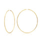 14K Yellow Gold Endless 3.5 Inch Endless Hoop Earrings