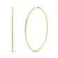 14K Yellow Gold Endless 2.5 Inch Endless Hoop Earrings