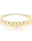 14k Gold Dainty Heart Link Ring