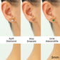 10k Yellow Gold Birthstone Stud Earrings with Pushbacks, 5mm