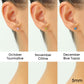 10k Yellow Gold Birthstone Stud Earrings with Pushbacks, 5mm