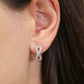 Sterling Silver Infinity Huggie Hoop Earrings