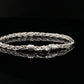Thin Byzantine Chain Bracelet, Chainmail Jewelry in Sterling Silver, 8.5", Unisex
