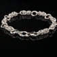Sterling Silver Byzantine Chain Bracelet, 9.25&quot;, Unisex
