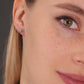 Plain Star Shape Stud Earrings in Sterling Silver