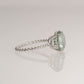 Sterling Silver 5 Carat Green Amethyst Gemstone Ring, "Ms. Luscious"