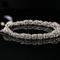 Sterling Silver Handmade Byzantine Bracelet with Hook Clasp, 9", Unisex