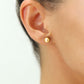 14k Yellow Gold Classic Ball Stud, Single Earring, Pushback (Unisex)