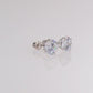 14k White Gold Classic Solitaire Stud Earrings, Screwback