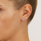 14k Gold Polished Love Knot Stud Earrings, 7mm