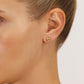 14k Gold Polished Love Knot Stud Earrings, 7mm