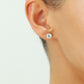 14k White Gold Classic Solitaire Stud, Single Earring, Pushback (Unisex)
