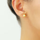 14k Yellow Gold Classic Ball Stud, Single Earring, Pushback (Unisex)