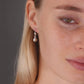 14k White Gold Sparkle Ball Earrings