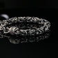 Dark Sterling Silver Byzantine Chain Bracelet with Hook Clasp , 8.5&quot;, Unisex