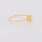 10K Yellow Gold Dainty Flower Ring
