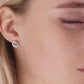 Sterling Silver Halo Crown Stud Earrings, Barbados