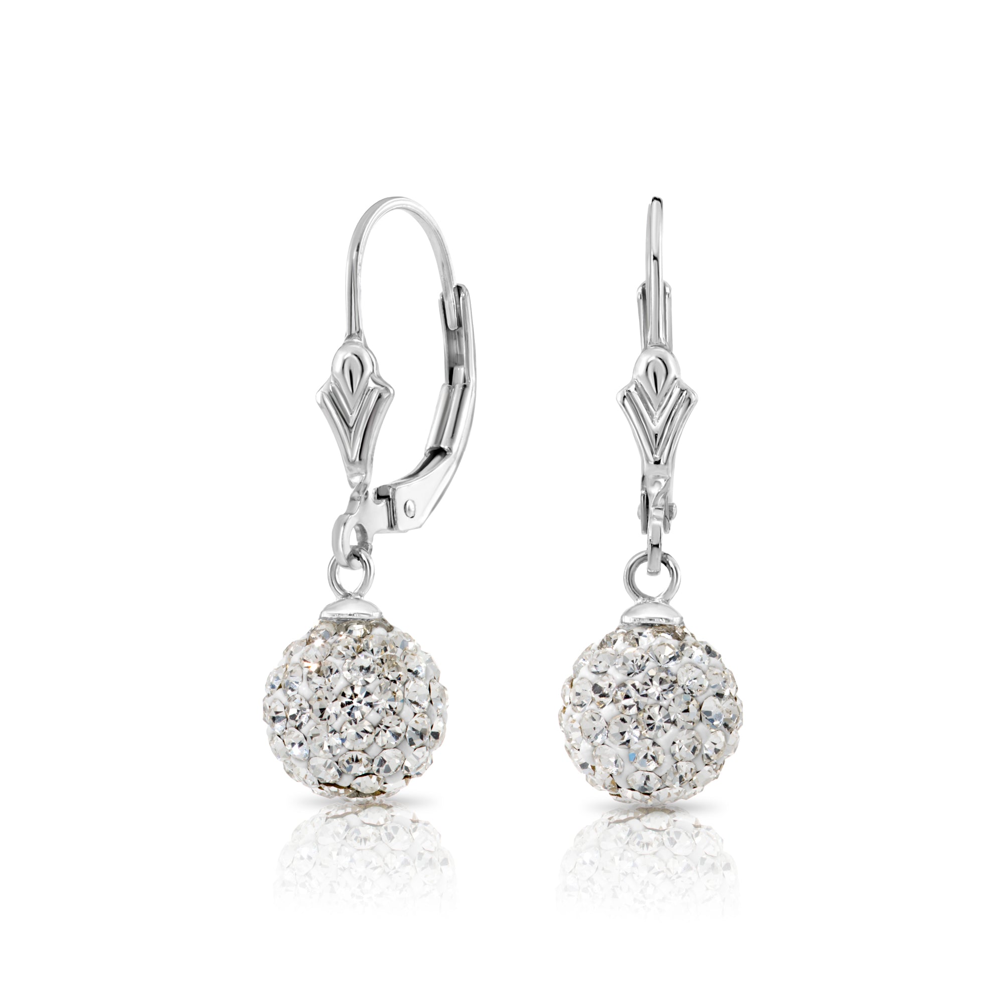 Ball Front & Back Silver Earring – SILBERUH