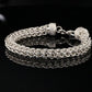 Sterling Silver Handmade Byzantine Chain Bracelet (8.75 inch), Unisex