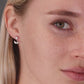 Sterling Silver Angel Wing Love Stud Earrings