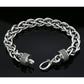 Dark Sterling Silver Handmade Byzantine Chain Bracelet. Unisex