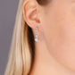 14k White Gold Sparkle Ball Earrings