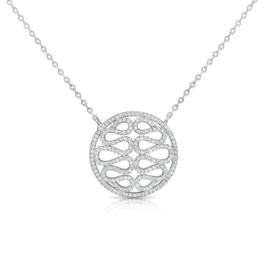 Sterling Silver Medallion Snake Necklace
