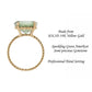 14k Yellow Gold 5 Carat Green Amethyst Gemstone Ring, "Ms. Luscious"