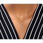 Sterling Silver Heart Necklace with Cubic Zirconia