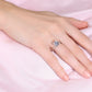 Sterling Silver Promise Ring with Simulated Diamond