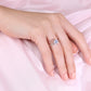 Sterling Silver Promise Ring with Simulated Diamond