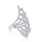 Sterling Silver Spiral Cocktail Ring