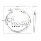 Sterling Silver #1 Mom Round Hoop Earrings, Mothers Day Special