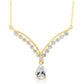 14K Yellow Gold Royal Teardrop Necklace
