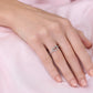 Open Heart Cubic Zirconia Ring In Sterling Silver
