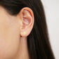 10k Yellow Gold Shooting Star Stud Earrings