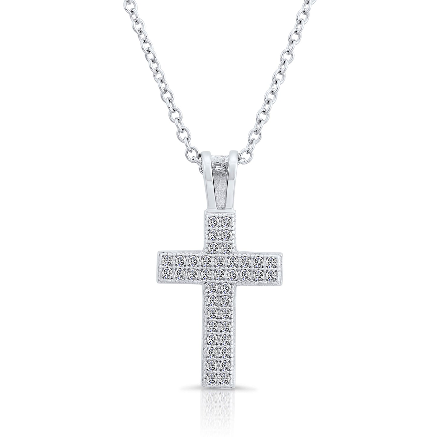 Sterling Silver Religious Cross Necklace