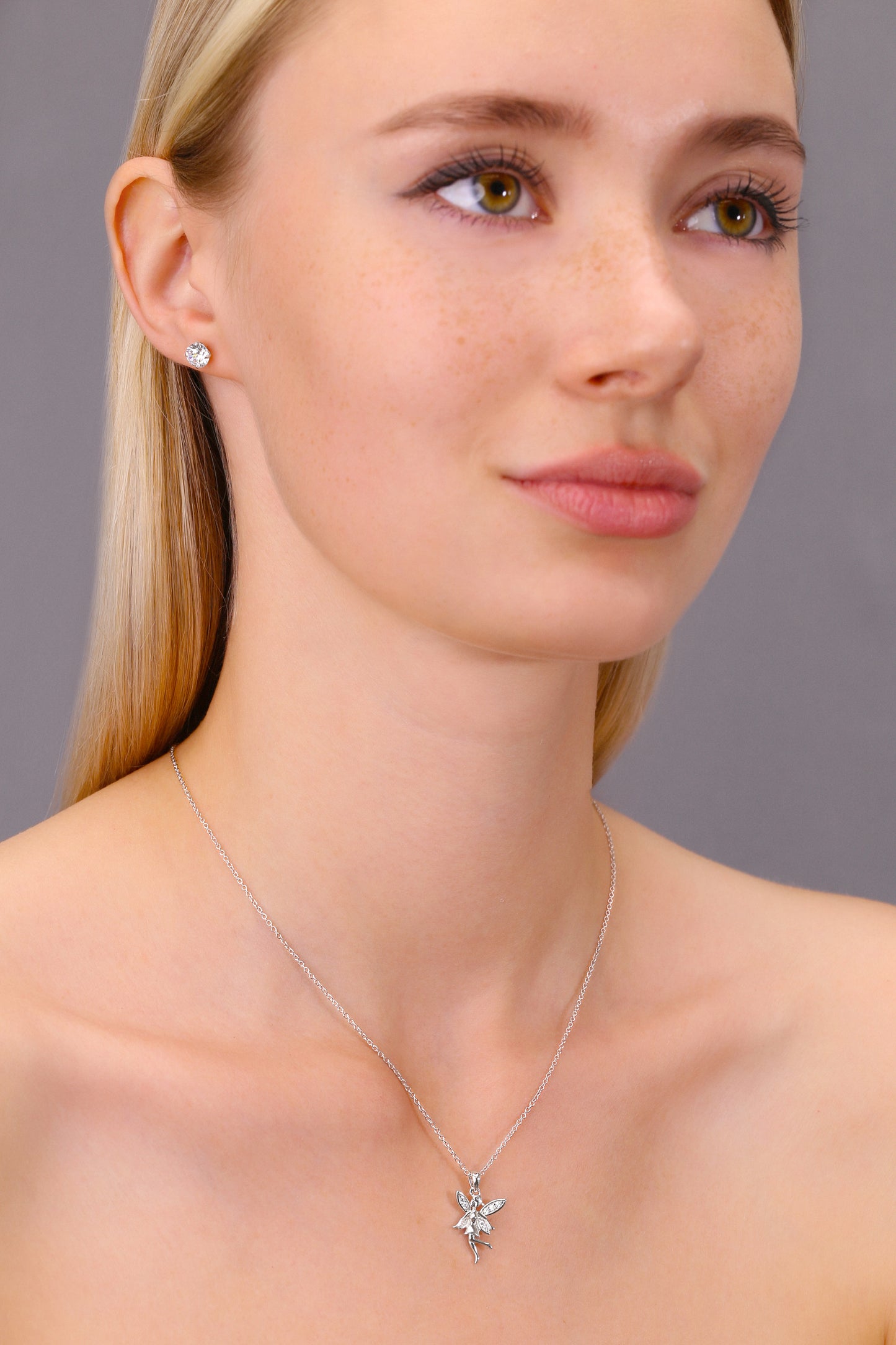 Sterling Silver Fairy Charm Necklace