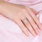 Double Band Crossover Open Ring in Sterling Silver
