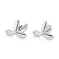 Sterling Silver Leaf Style Cuff-Links