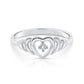 Sterling Silver Open Heart Ring